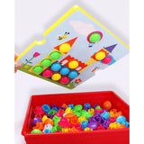 Maxbell Mosaic Pegboard Educational Toys with Pegs for 2 3 4 Year Olds Kids Toddlers Style A