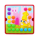 Maxbell Mosaic Pegboard Educational Toys with Pegs for 2 3 4 Year Olds Kids Toddlers Style A