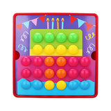 Maxbell Mosaic Pegboard Educational Toys with Pegs for 2 3 4 Year Olds Kids Toddlers Style B