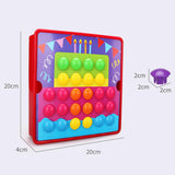 Maxbell Mosaic Pegboard Educational Toys with Pegs for 2 3 4 Year Olds Kids Toddlers Style B