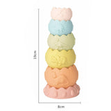 Maxbell Montessori Toy Backyard Sensory Toy Development Skills Stacking Cups Game