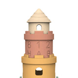 Maxbell Stacking Cups Toy Promotes Coordination with Number Letter Silicone Soft Toy