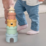 Maxbell Stacking Cups Toy Promotes Coordination with Number Letter Silicone Soft Toy