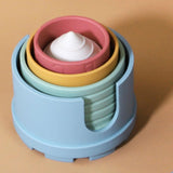 Maxbell Stacking Cups Toy Promotes Coordination with Number Letter Silicone Soft Toy