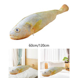 Maxbell Giant Fish Plush Realistic Toy Funny Hugging Throw Pillow for Gifts Birthday 60cm