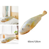 Maxbell Giant Fish Plush Realistic Toy Funny Hugging Throw Pillow for Gifts Birthday 60cm