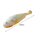 Maxbell Giant Fish Plush Realistic Toy Funny Hugging Throw Pillow for Gifts Birthday 120cm