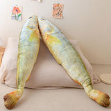 Maxbell Giant Fish Plush Realistic Toy Funny Hugging Throw Pillow for Gifts Birthday 120cm