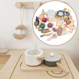 Maxbell Kitchen Playset Role Play Wooden Pretend Play Sets Gift Crafts Birthday