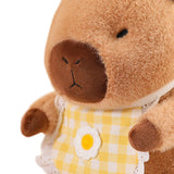 Maxbell Wearing Bib Capybara Plush Toy Sofa Car Living Room Home Decoration for Kids 30cm Yellow