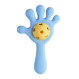 Maxbell Baby Teething Hand Rattle Activity Toy for Newborn Easy Grip Montessori Toys Blue