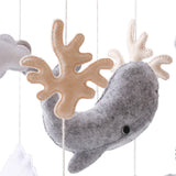 Maxbell Nursery Crib Mobile Felt Hanging Decoration for Boys Girls Infant 0-6 Months