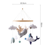 Maxbell Nursery Crib Mobile Felt Hanging Decoration for Boys Girls Infant 0-6 Months