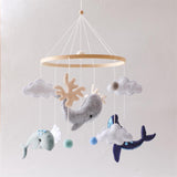 Maxbell Nursery Crib Mobile Felt Hanging Decoration for Boys Girls Infant 0-6 Months