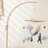 Maxbell Nursery Crib Mobile Felt Hanging Decoration for Boys Girls Infant 0-6 Months