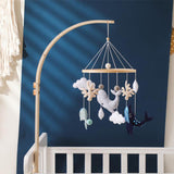 Maxbell Nursery Crib Mobile Felt Hanging Decoration for Boys Girls Infant 0-6 Months