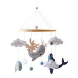 Maxbell Nursery Crib Mobile Felt Hanging Decoration for Boys Girls Infant 0-6 Months