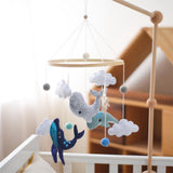 Maxbell Nursery Crib Mobile Felt Hanging Decoration for Boys Girls Infant 0-6 Months