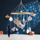 Maxbell Nursery Crib Mobile Felt Hanging Decoration for Boys Girls Infant 0-6 Months