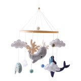 Maxbell Nursery Crib Mobile Felt Hanging Decoration for Boys Girls Infant 0-6 Months