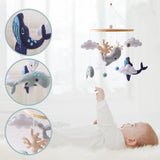 Maxbell Nursery Crib Mobile Felt Hanging Decoration for Boys Girls Infant 0-6 Months