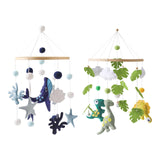 Maxbell Baby Crib Mobile Sensory Felt Hanging Decoration for Infant Newborn Children blue