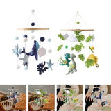 Maxbell Baby Crib Mobile Sensory Felt Hanging Decoration for Infant Newborn Children blue