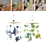Maxbell Baby Crib Mobile Sensory Felt Hanging Decoration for Infant Newborn Children blue