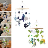 Maxbell Baby Crib Mobile Sensory Felt Hanging Decoration for Infant Newborn Children blue