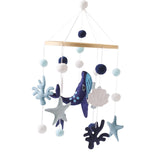 Maxbell Baby Crib Mobile Sensory Felt Hanging Decoration for Infant Newborn Children blue