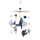 Maxbell Baby Crib Mobile Sensory Felt Hanging Decoration for Infant Newborn Children blue