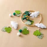 Maxbell Baby Crib Mobile Sensory Felt Hanging Decoration for Infant Newborn Children green