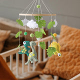 Maxbell Baby Crib Mobile Sensory Felt Hanging Decoration for Infant Newborn Children green