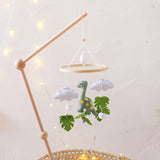 Maxbell Baby Crib Mobile Sensory Felt Hanging Decoration for Infant Newborn Children green