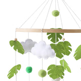 Maxbell Baby Crib Mobile Sensory Felt Hanging Decoration for Infant Newborn Children green