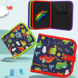 Maxbell Erasable Doodle Book Set 8 Pages Coloful Drawing Book for Game Trip Painting style A