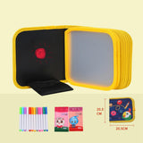 Maxbell Erasable Doodle Book Set 8 Pages Coloful Drawing Book for Game Trip Painting style C