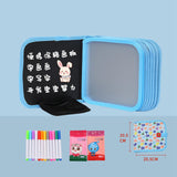 Maxbell Erasable Doodle Book Set 8 Pages Coloful Drawing Book for Game Trip Painting style D