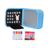 Maxbell Erasable Doodle Book Set 8 Pages Coloful Drawing Book for Game Trip Painting style D