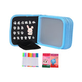 Maxbell Erasable Doodle Book Set 8 Pages Coloful Drawing Book for Game Trip Painting style D