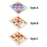 Maxbell Sliding Block Game Puzzle Box Brain Game Logical Game for Boys Girls Kids Style A