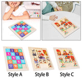 Maxbell Sliding Block Game Puzzle Box Brain Game Logical Game for Boys Girls Kids Style A