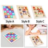 Maxbell Sliding Block Game Puzzle Box Brain Game Logical Game for Boys Girls Kids Style A