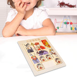 Maxbell Sliding Block Game Puzzle Box Brain Game Logical Game for Boys Girls Kids Style B