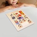 Maxbell Sliding Block Game Puzzle Box Brain Game Logical Game for Boys Girls Kids Style B