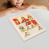 Maxbell Sliding Block Game Puzzle Box Brain Game Logical Game for Boys Girls Kids Style C