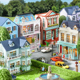 Maxbell Diy Doll Houses Miniature Kits Dollhouse Handmade Toy for Teens Birthday Gifts