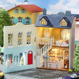 Maxbell DIY Wooden Miniature Building Kits Dollhouse Handmade Toy for Friends Adults