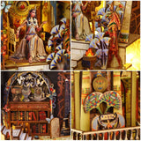 Maxbell 3D Wooden Doll House Crafts with Light Handmade Craft for Kids Teens Children