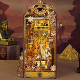 Maxbell 3D Wooden Doll House Crafts with Light Handmade Craft for Kids Teens Children